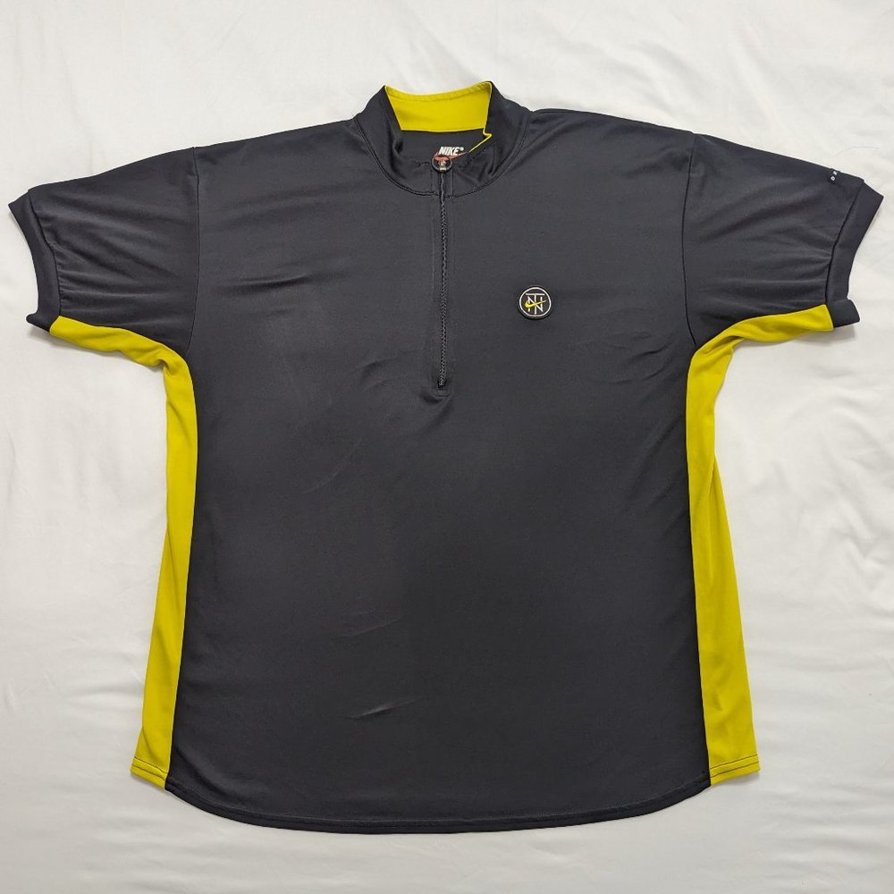 Vintage Nike Half Zip Polo Nike Town Cycling Jersey DRI-FIT Size L